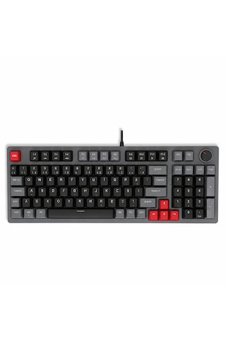 Mekanik Gaming Klavye Türkçe Q Kırmızı Switch 98 Tuş Rainbow Aydınlatmalı Usb Kablolu Oyuncu Klavyesi