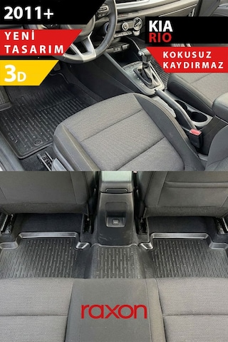 Kia Rio 2011+ 3d Havuzlu Paspas Tam Uyumlu Su Geçirmez, Kaymaz