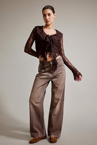 Defacto Wide Leg Geniş Bol Paça Jean Pantolon G2906ax25aubn336 Kahve