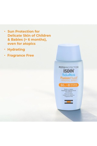 Fotoprotector Pediatrics Fusion Fluid Mineral Baby Spf50 50 Ml