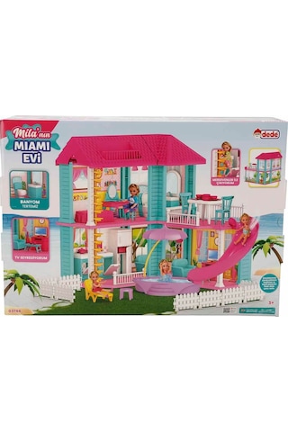 Mila Nın Miami Evi Oyun Seti Mobilyalı Monte Edilebilir Hayal Gücünü Geliştiren Oyun Evi