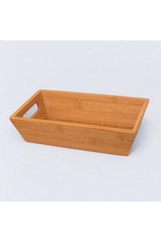 Bambu Ekmek Sepeti 23x13x7cm, Evonox Bambu Ekmeklik, Bambu Ekmek Sunumluk A