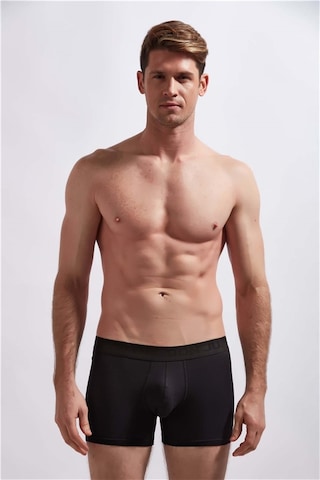 Josejuan 3'Lü Erkek Boxer Koton Likralı Bel Yazılı Lastik 1011