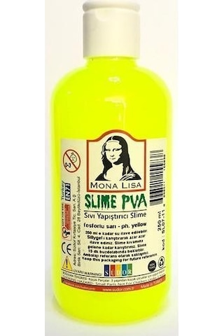 Mona Lisa Slime Fosforlu Sarı 250 ML