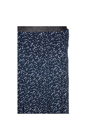 Barem Kadın Arzu Korsajlı 6 Parçalı Desenli Penye Lacivert Etek D58 Lacivert