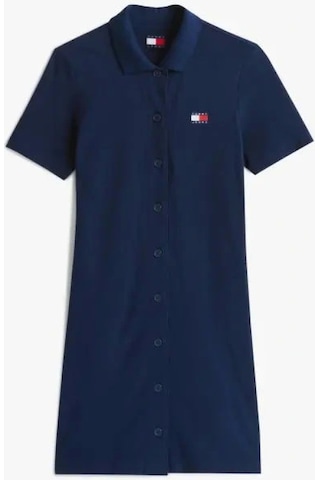 Tommy Jeans Tommy Hilfiger Kadın Lacivert Pique Polo Elbise Çok Renkli