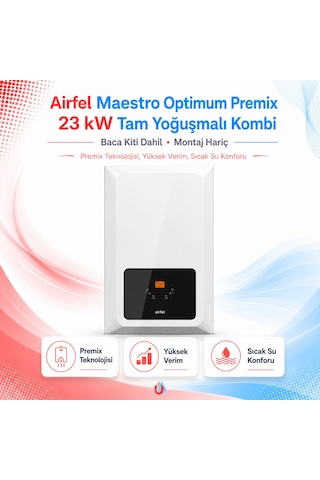 Airfel Maestro Optimum Premix 23 Kw Tam Yoğuşmalı Kombi Baca Kiti
