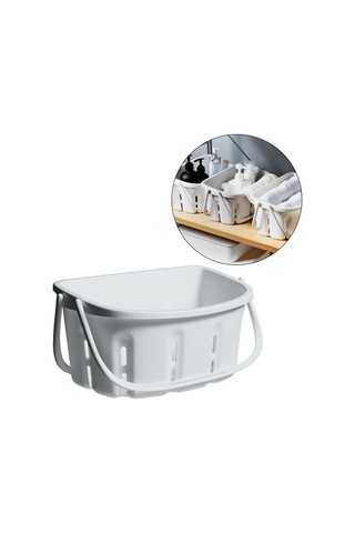 Suntek Yurt Banyo Açık Gri Için Plastik Duş Caddy Tote Diğer