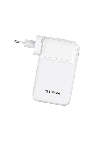 Torima TRM-1027 20000 mAh Hızlı Şarj Dijital Göstergeli Powerbank Beyaz