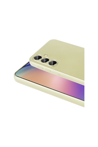 Samsung Galaxy S25 Fe İle Uyumlu Kılıf Soft Premium Yumuşak Silikon Telefon Kılıfı Kapak Gold