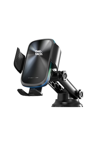 Nettech Nt-chc31 15w Araç İçi Araç Camı Etkili Telefon Tutucu - Siyah Siyah
