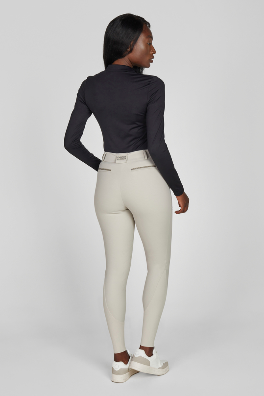 Pikeur Ceelina 4523 Griptec Knee Ss26 Lüks Kadın Binici Taytı Gri