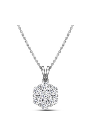 3,00 Karat Görünümlü Coronet Pırlanta Kolye