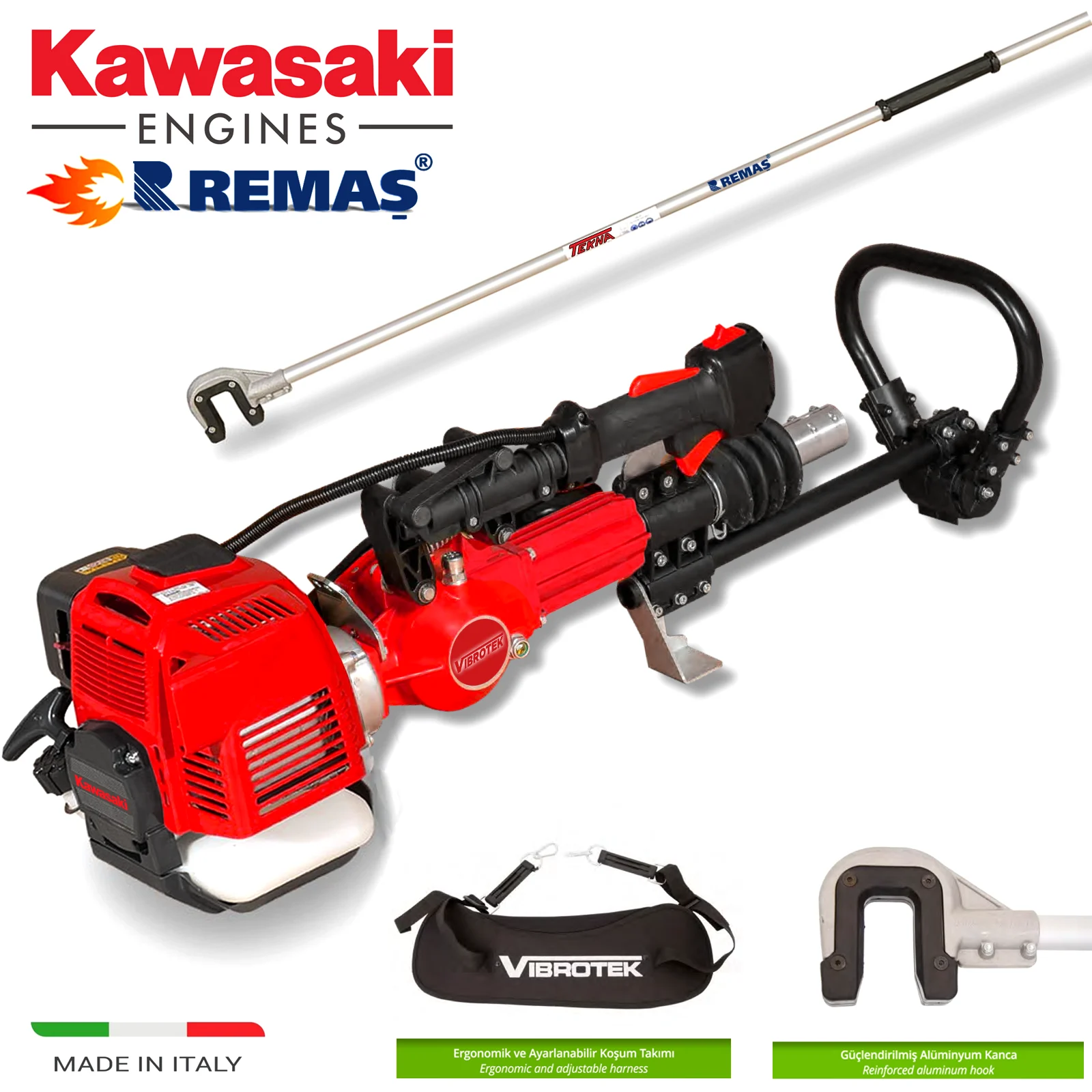 Tekna Kawasaki Tk 5000k Profesyonel Dal Silkeleme Makinesi