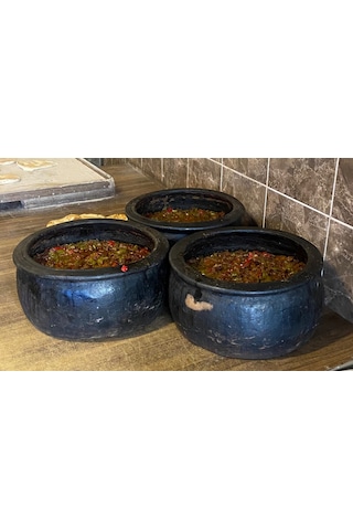 Doğal Toprak Kuzuluk Güveç Tencere 20-25 Kişilik 10 Litre 34x15 C (KAPAKSIZ) Toprak