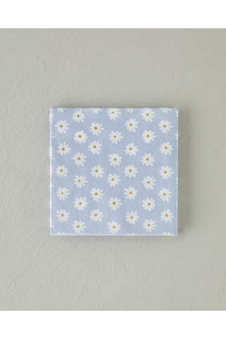 English Home Spring Daisies Kağıt 20'li Kağıt Peçete 33x33 Cm Mavi