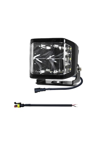 Teltree 100w 10 Ledli 10000lm 6000k Işık, Ip67 Su Geçirmez, Uçak Alüminyum, 9-30v Geniş Voltaj, Spor+omni Tipi Çalışma Lambası