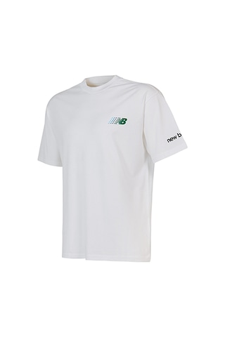 New Balance Lifestyle Erkek T-shirt Mnt1644-wt Beyaz