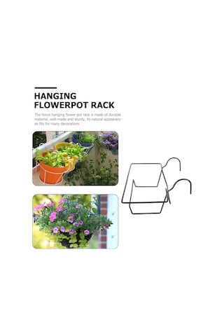 Bitki Kapları Tutucu Saksı Saksı Asılı Sepet Güverte Korkuluk Ekici Kutuları Kapalı Bitki Stantları Flowerpot Asılı Raf