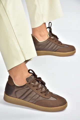 Fox Shoes V820104404 Kahverengi Kumaş Spor Ayakkabı Sneakers Kahverengi
