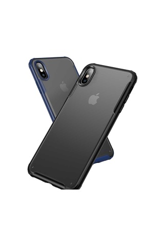 Apple Uyumlu iPhone X Kılıf Zore Volks Kapak Siyah