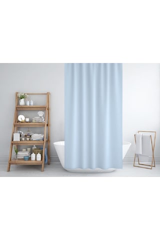 Zethome Jackline Banyo Duş Perdesi 0010 Mavi Tek Kanat 1X180X200 Çok Renkli