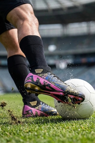 In Step Air Siyah Futbol Akademik Krampon - Kaymaz Taban Halı Saha Ayakkabısı 565 Sarı - Siyah