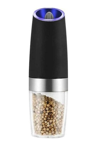 Ulzyvf Pilli Baharat Değirmeni - Otomatik Led Aydınlatmalı, Ayarlanabilir Elektrikli Tuz & Karabiber Öğütücü Diğer