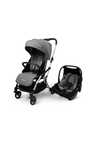 Kanz Marcus Kolay Katlanabilen Kabin Travel Sistem Bebek Arabası Heavy Grey