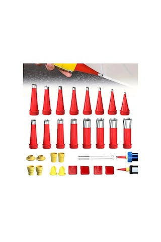 Evyora 30 Parça Silikon Kalafat Mastik Alet Seti Mastik Ucu