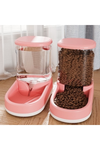 Pet Su Sebili Kedi Otomatik Çiftçi-pembe