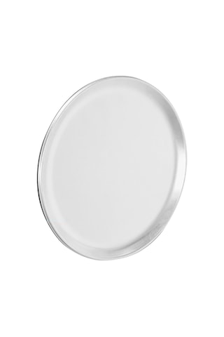 Pizza Tepsisi/tepsisi, Dar Kenar, Alüminyum, 8 İnç Gümüş