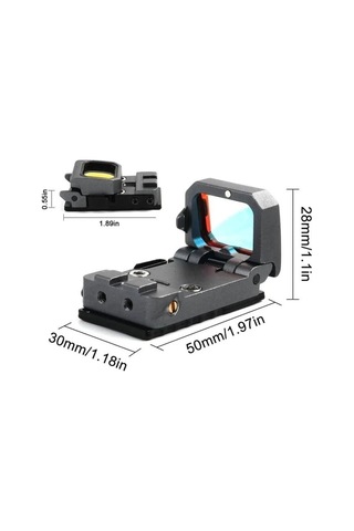 Vism Flipdot Reflex M2 Red Dot Sight Katlanabilir Optik, İçin 22mm Reflex Nişangâh