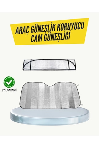 Metalize Reflektörlü Katlanabilir Araç Güneşliği Yüksek Performanslı Isı Ve Uv Koruması
