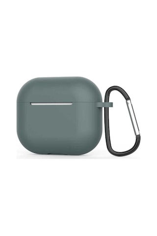 Apple AirPods Uyumlu 3. Nesil Zore Airbag 28 Silikon Kılıf Koyu Yeşil