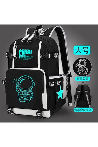 Xindoker Erkek Öğrencilere Özel Üniversite-ilkokul Sırt Çantası, Hafif, Dayanıklı, Spor/seyahat İçin, Büyük Boy, Siyah-beyaz Uzay Desenli Çok Renkli