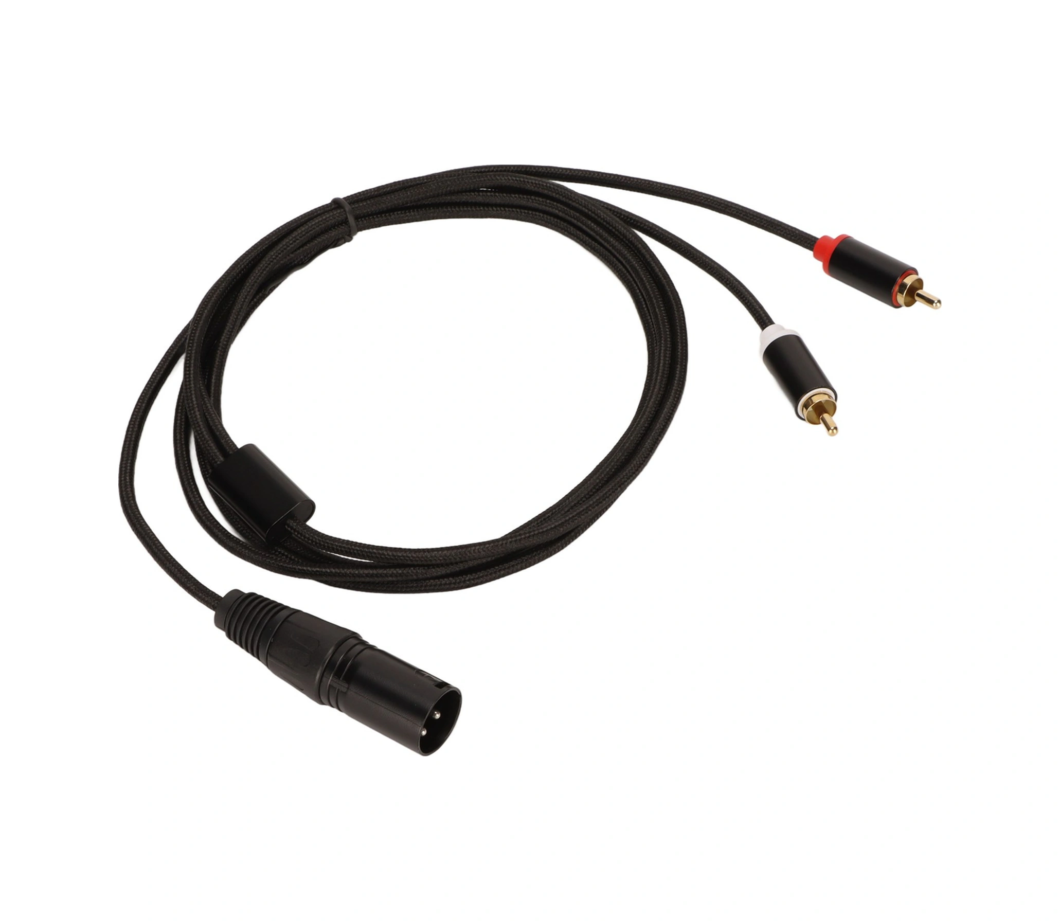 Shineyee Xlr Erkekden 2 Rca'ya Tek Yönlü Ses Bölücü Kablosu - 2m Ofc Konduktörlü, Engelleme Redüktörlü, Mikser/amp Uyumlu