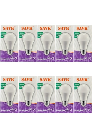 Şavk 12w 4000k Günışığı E27 Duylu Led Ampul 10 Adet