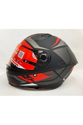 Mt Kask Revenge 2 Hatax B5 Mat Şeffaf Vizörlü V14b Kırmızı