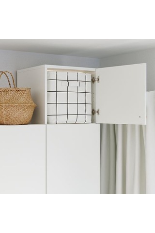 Ikea Lastare Kapaklı Gardırop Yükseltme Ünitesi, Beyaz, 40x42x36 Cm