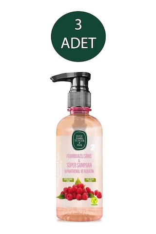 Eyüp Sabri Tuncer Frambuazlı Sirke & Süper Şampuan 3 x 100 ML Eyüp Sabri Tuncer Frambuazlı Sirke & Süper Şampuan 3 x 100 ML