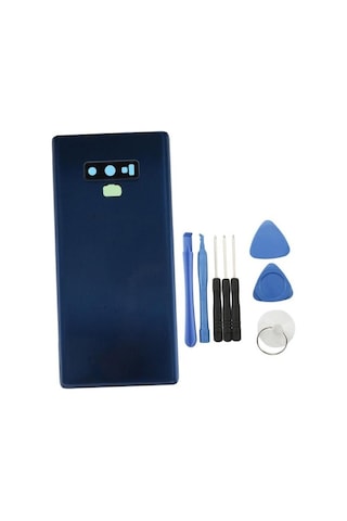 Samsung Galaxy Note 9 N960 Mavi Arka Kapak Cam Kasa Pil Konutu 4681 Mavi