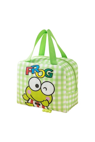 Jian Fan Karikatürlü Yemek Çantası Taşınabiler Is Koruma Kutusu-yeşil Yeşil