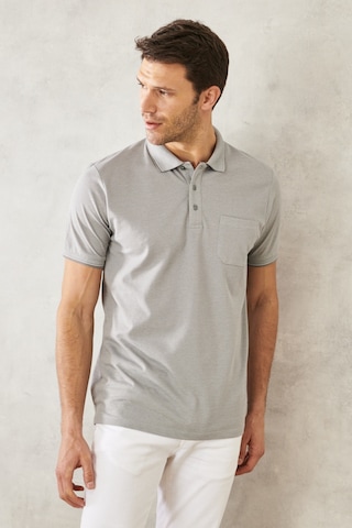 Ac&Co / Altınyıldız Classics Polo Yaka Cepli Regular Fit Bol Kesim Düz Tişört - 465114609 Gri