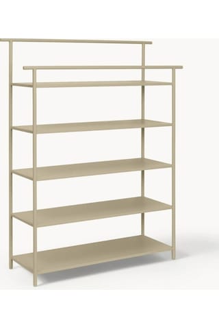 Dora Çok Amaçlı Metal Saclı Ayakkabı Rafı Bej