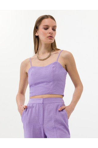 Pierre Cardin Kadın Eflatun Kısa Kollu Bluz 50269351-vr149 Eflatun