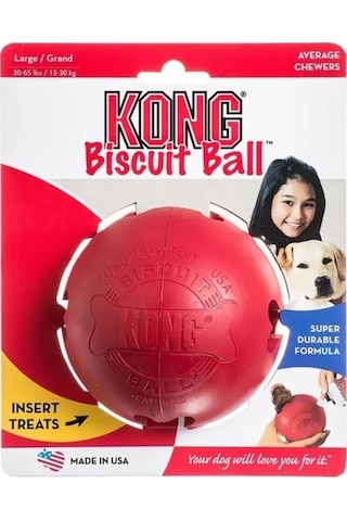 Kong Biscuit Ball Top Şeklinde Köpek Oyuncağı S