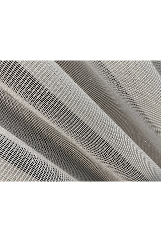 Perdefony Simli Çelik Düz Tül Perde Parlak Gramajlı Tül Ekru