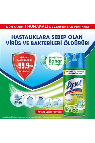 Lysol Dezenfektan Sprey Bahar Ferahlığı 6 x 400 ML