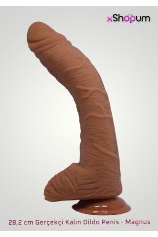 xShopum 28,2 Cm Gerçekçi Kalın Dildo Penis - Magnus